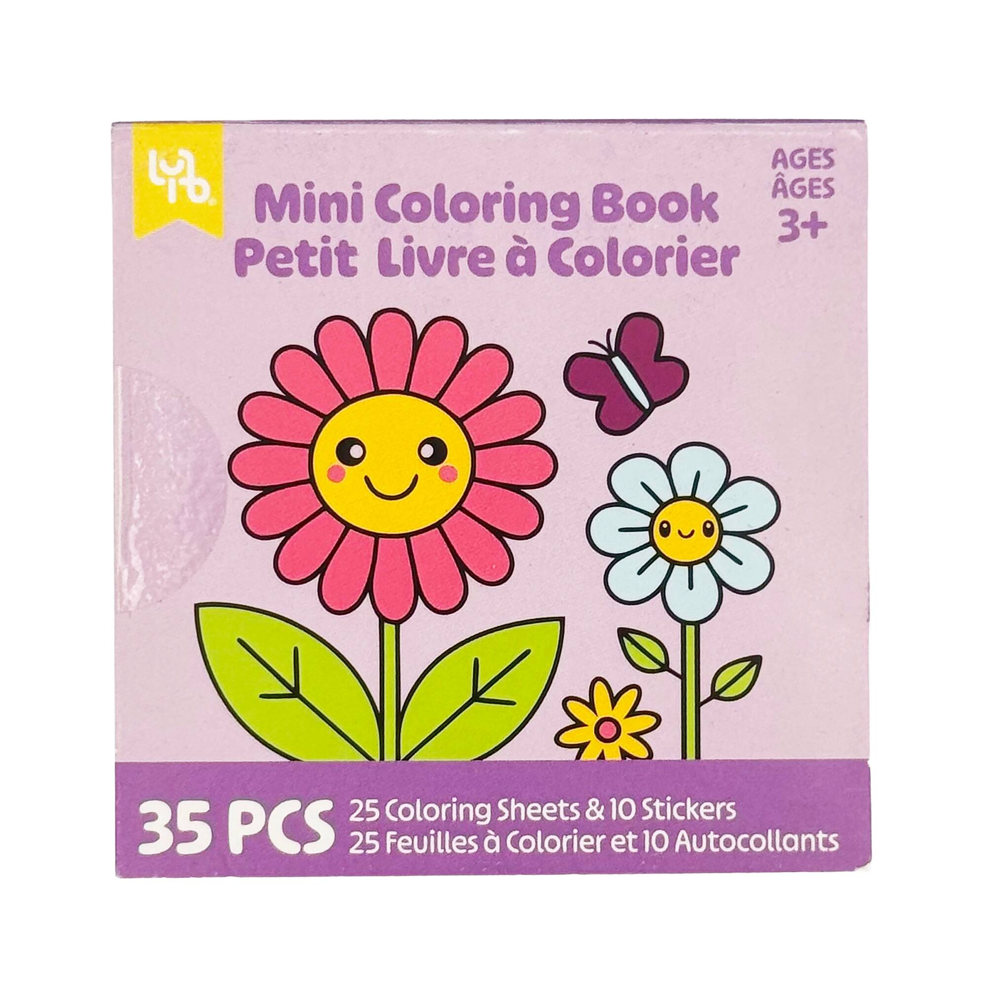 Little Yellow Bicycle® Flower Mini Coloring Book